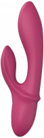 Silikonový vibrátor s výběžkem na klitoris Bunny Duo (19,2 cm)