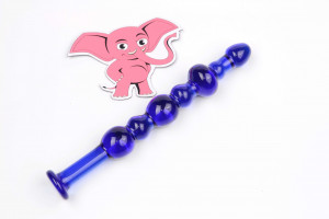 Skleněné dildo Noble Illusion No.1 (16 cm) + dárek Toybag