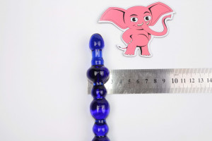 Skleněné dildo Noble Illusion No.1 (16 cm) + dárek Toybag, rozměry
