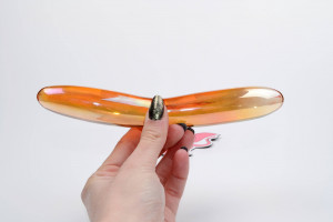 Skleněné dildo Sensualist (18 cm) + dárek Toybag