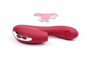 Tepající tlakový vibrátor na bod G Pressure Passion (18,1 cm)