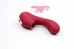 Tepající tlakový vibrátor na bod G Pressure Passion (18,1 cm)