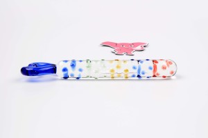 Skleněné dildo Envy Me (15 cm)