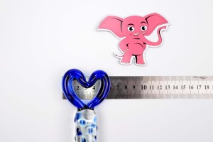 Skleněné dildo Envy Me (15 cm), rozměry