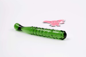 Skleněné dildo Mr. Cucumber (20 cm)