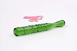 Skleněné dildo Mr. Cucumber (20 cm)