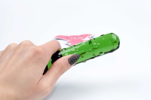 Skleněné dildo Mr. Cucumber (20 cm)