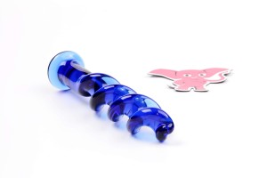 Skleněné dildo Noble Curves (18,5 cm)