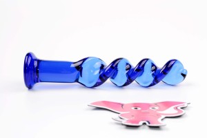 Skleněné dildo Noble Curves (18,5 cm)