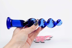 Skleněné dildo Noble Curves (18,5 cm)