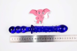 Skleněné dildo Noble Illusion No. 2 (24 cm), rozměry