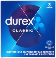 Durex Classic – klasické kondomy (3 ks)