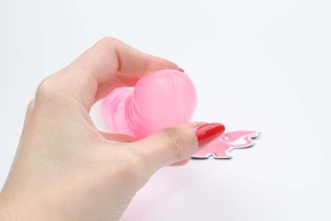 Svítící dildo s přísavkou Pinky Glow (21,5 cm)
