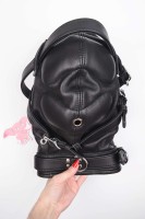 Deprivační kožená maska Leatherix Dominator