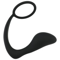 Anální kolík s erekčním kroužkem Ring & Plug (9,7 cm)