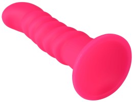 Silikonové dildo s přísavkou Hot Pink (18 cm)