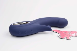 Vibrátor s výběžkem na klitoris Blissful G-Spot Thrill (20 cm)