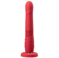 Lovense - Gravity Thrusting Dildo App Controlled Red