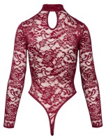 Lace bodysuit red