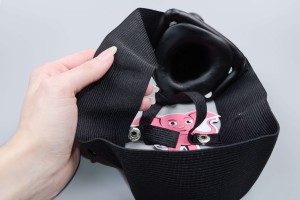 Dutý připínací strap-on Mitch (18,7 cm), černý