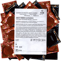 Amor Ribbed & Studded (Wild Moments) condoms (100 pcs)