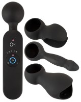 Nahřívací masážní hlavice Couple Play s nástavci (21,5 cm)