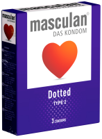 Masculan Single: Typ 2 dotted condoms