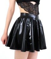 Černá latexová sukně Misty