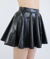 Černá latexová sukně Misty