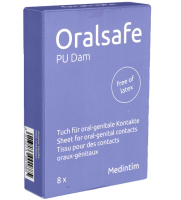 Oral Safe Single: PU Vanille, 8 latexfree dental dams