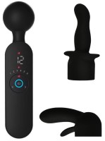 Nahřívací masážní hlavice Couple Play s nástavci (21,5 cm)
