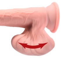 Triple Density Dildo s Pohyblivými Varlaty