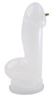 Realistický válec na penis XL transparentní