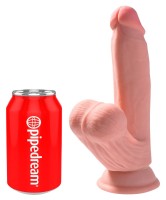 King Cock Plus Triple Density Dildo se houpajícími varlaty