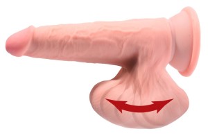 King Cock Plus Triple Density Dildo se houpajícími varlaty