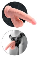 King Cock Plus Triple Density Dildo se houpajícími varlaty