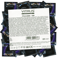 Vitalis Premium Bulk-Pack: Chocolate/Black, 100 condoms