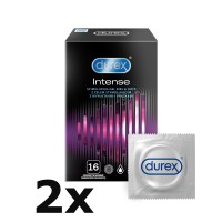 Durex Intense Orgasmic – vroubkované kondomy (10 ks)