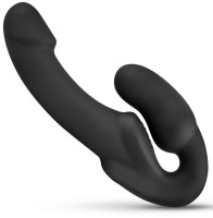 Morgan samodržící připínací dildo - 22 cm - Černé