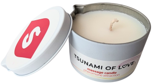 Masážní svíčka Tsunami of Love Pheromone Attraction (100 ml)