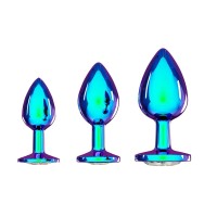 Ouch! by Shots Venice Collection - Metal Anal Plug Set - Iridescent