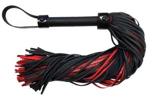 ROUGE Leather Flogger (Burgundy with Black Accessories Ananconda)