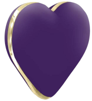 Srdíčkový vibrační přívěsek fialový