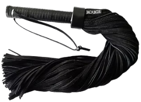 ROUGE Long Suede Flogger Leather Handle