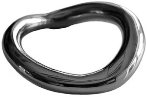ROUGE Stainless Steel Ergonomic Cock Ring