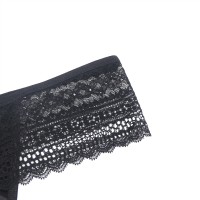 Black sexy lace low waist women panty