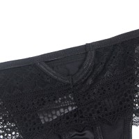 Black sexy lace low waist women panty