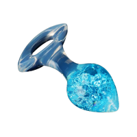 Anální kolík Blue Glimmer (8,7 cm)