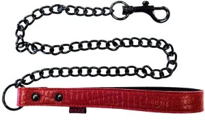 ROUGE Leather Lead (Burgundy with Black Accessories Ananconda)