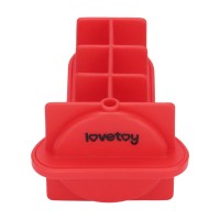 Lovetoy Mace silikonová forma na led – mini penis, červená